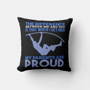 Coussin Saut à la perche - Mes parents sont fiers