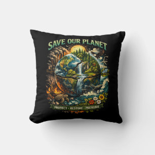 Coussin Sauver notre planète
