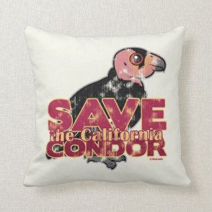 Coussin Sauvez le condor de Californie