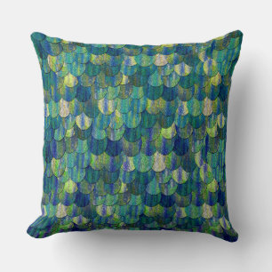 Coussin Scales de sirènes magiques