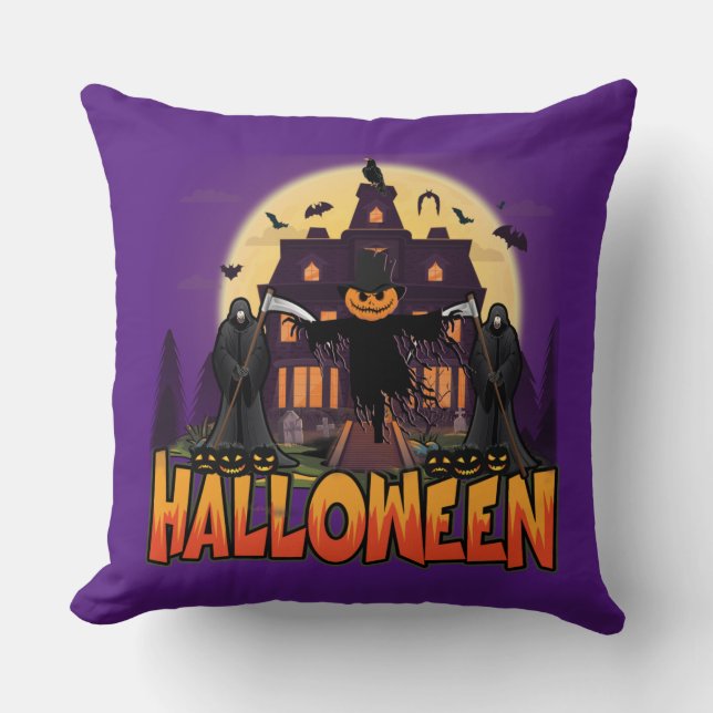 Coussin Scary House (Recto)