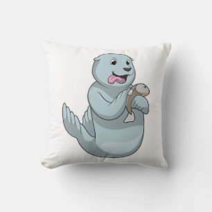 Coussin Sceau avec poisson