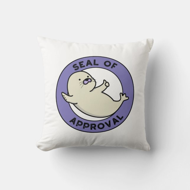 Coussin Sceau D'Homologation Fantaisie Seal Pun (Recto)