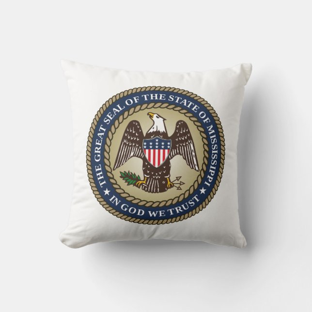 Coussin Sceau du Mississippi (Recto)