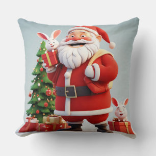 Coussin Scène Cosy de la Maison de Vacances du Lapin du Pè