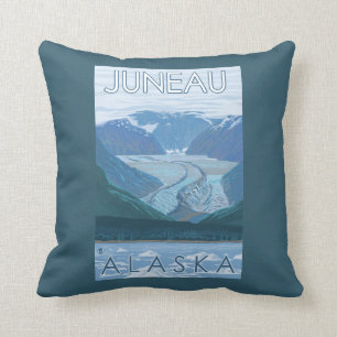 Coussin Scène de glacier - Juneau, Alaska