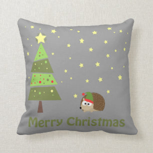 Coussin Scène de Noël de hérisson