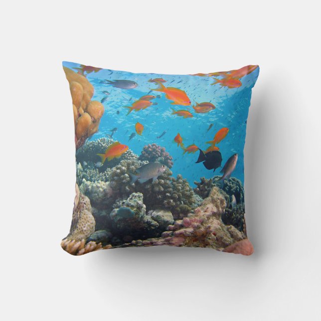 Coussin Scène sous-marine (Recto)