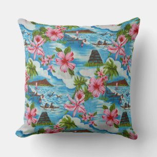 Coussin Scènes hawaïennes