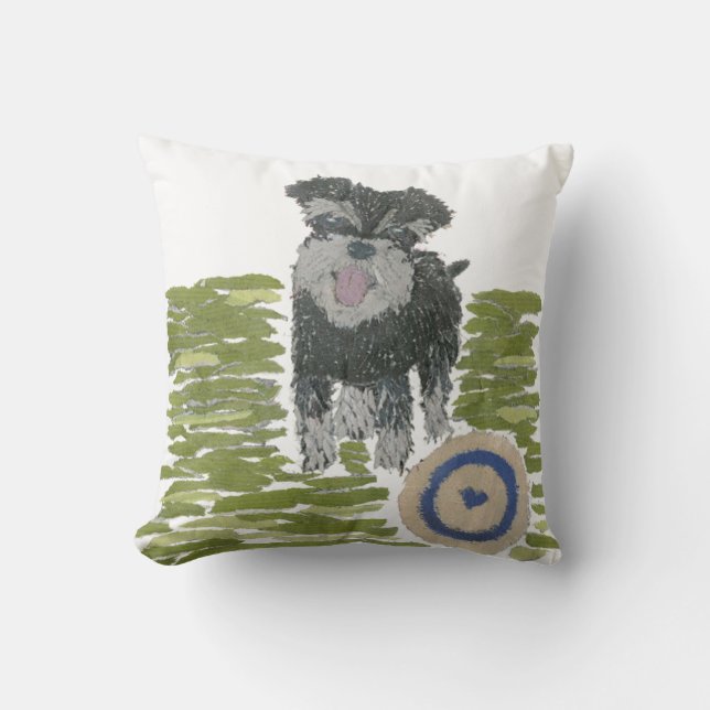 Coussin Schnauzer miniature (Recto)