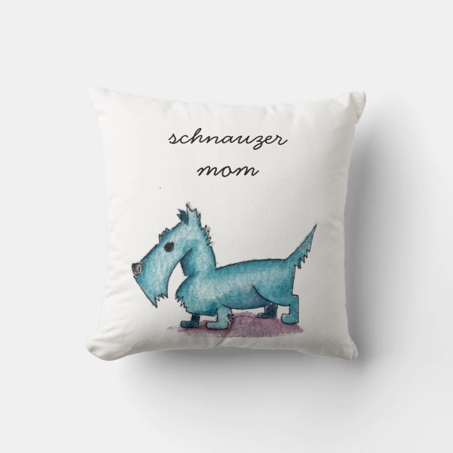 Coussin Schnauzer Mom (Recto)
