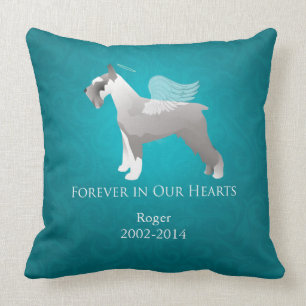 Coussin Schnauzer Pet Memorial Design