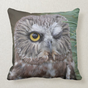 Coussin Scie-affûtez le hibou