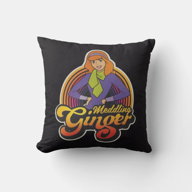 Coussin Scooby-Doo | Daphné "Gingembre de méditation" (Recto)