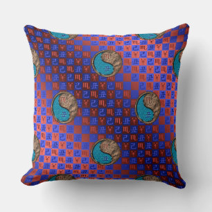 Coussin Scorpion & Bœuf de terre
