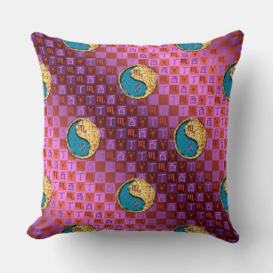 Coussin Scorpion & Coq de Feu