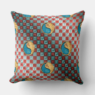 Coussin Scorpion & Serpent de feu