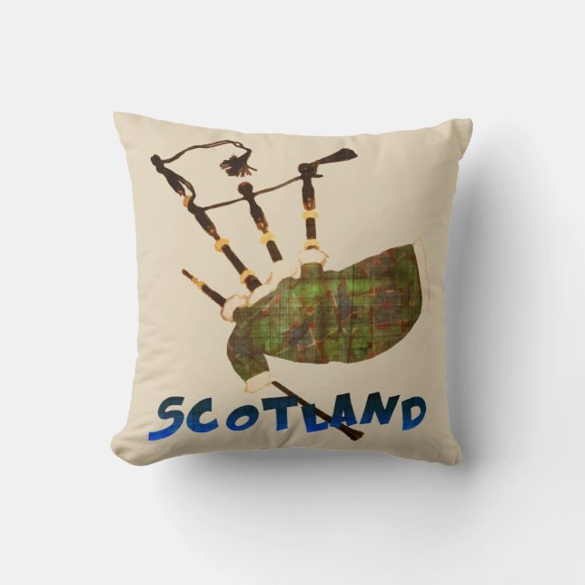 Coussin Scotland Bagpipes (Recto)