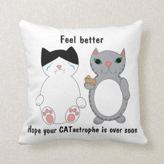 Coussin Se Sentir Mieux Chat Amusant Personnaliser