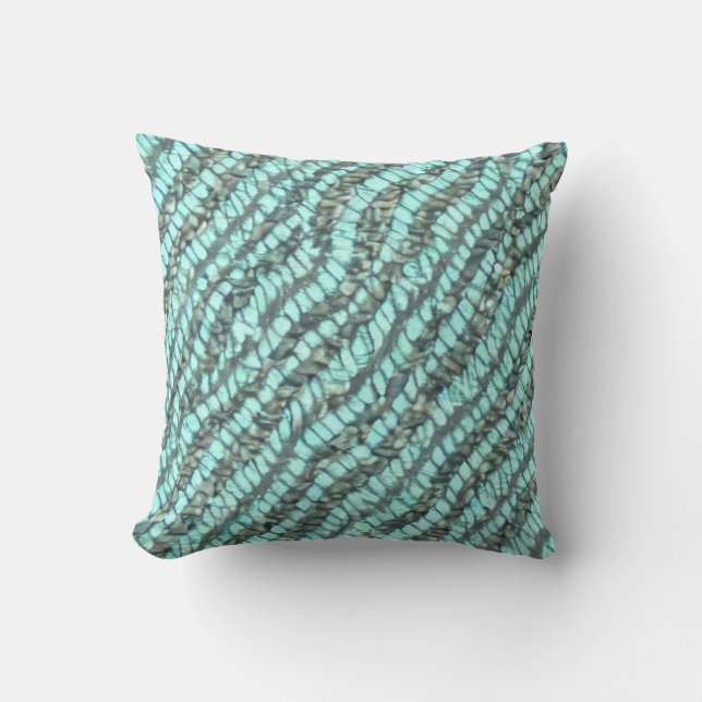 Coussin Seafoam Boucle Motif tissé (Recto)