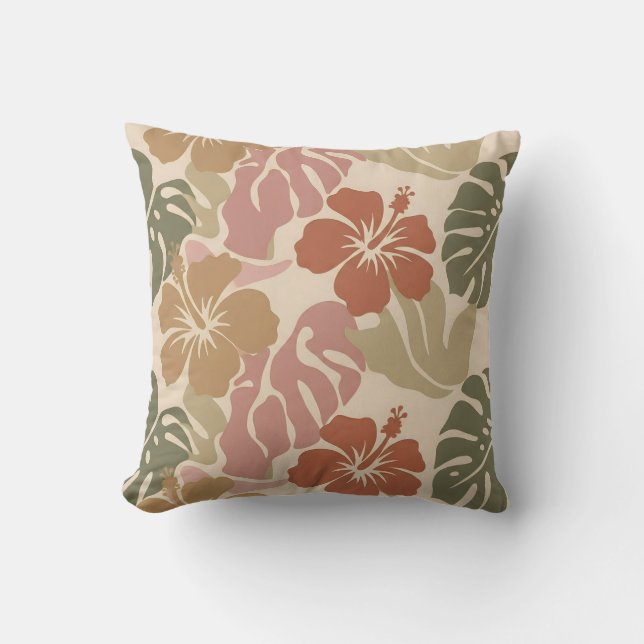 Coussin Seamless Floral Pattern – Elegant Botanical Design (Recto)