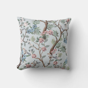 Coussin Seamless pattern in chinoiserie style with peonies