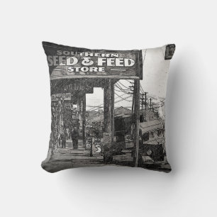 Coussin Seed & Feed vintage art pillow