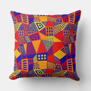 Coussin Segmenté Abstrait 070717 - Couleurs 01