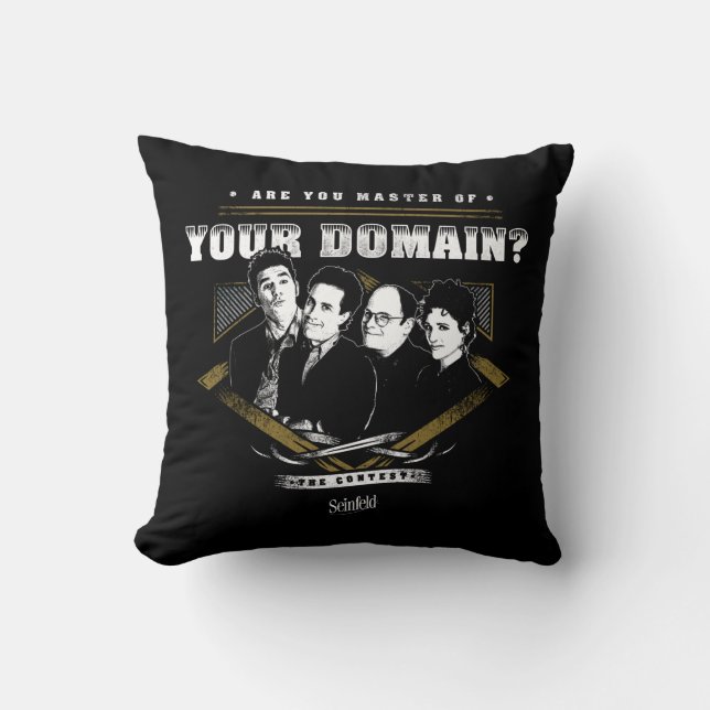 Coussin Seinfeld | Êtes-vous maître de votre domaine? (Recto)