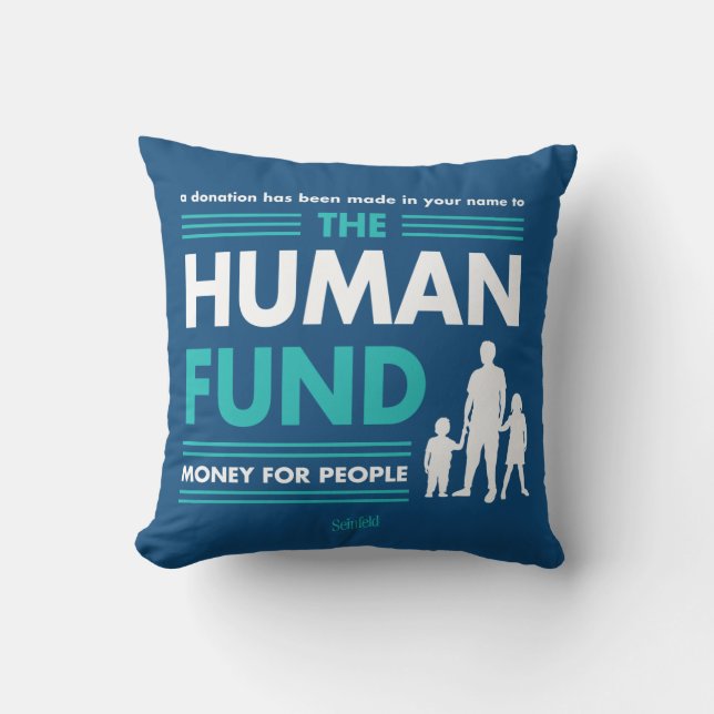 Coussin Seinfeld | Le Fonds humain (Recto)