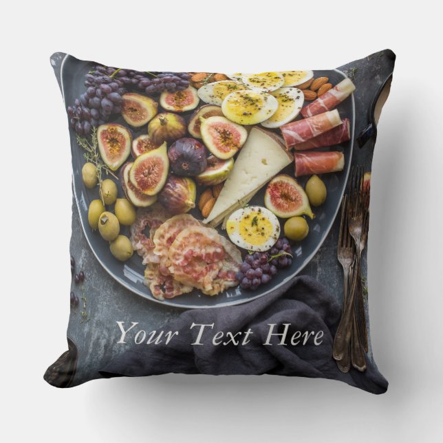 Coussin Sélection de nourriture italienne (Recto)