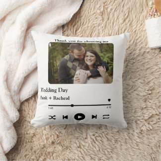 Coussin Sélection personnalisée de musique photo pour les