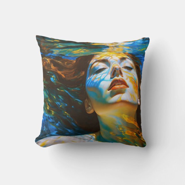 Coussin "Selene" - Femmes dans l'eau (Recto)