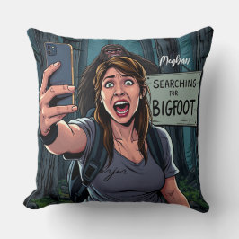 Coussin Selfie Sasquatch Bigfoot