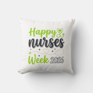 Coussin Semaine heureuse des infirmières 2026 Stéthoscope 