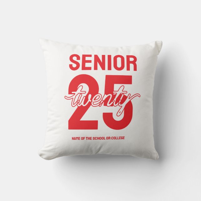 Coussin Senior twenty 25 Graduation gift (Recto)