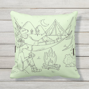 Coussin Sensations de menthe de nuit étoilée de Trailpac