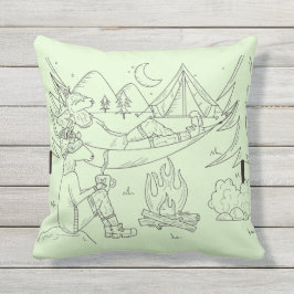 Coussin Sensations de menthe de nuit étoilée de Trailpaca
