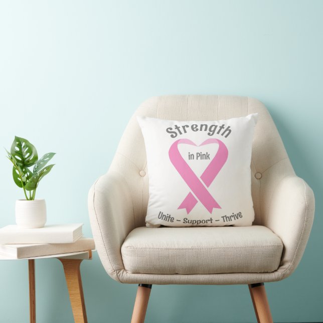 Coussin Sensibilisation au cancer du sein Ruban rose (Chaise)