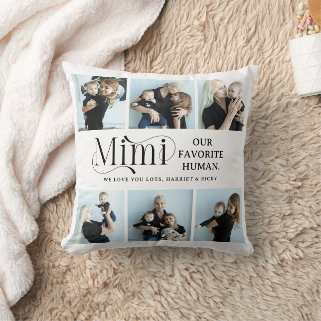 Coussin Sentimental Photo Collage Mimi Keepsake  (Couverture)