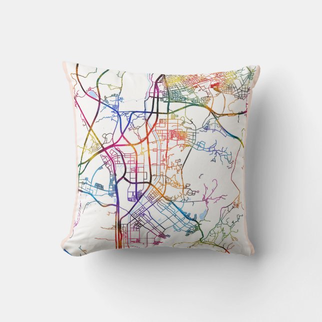 Coussin  Seongnam-si South Korea City Map (Recto)