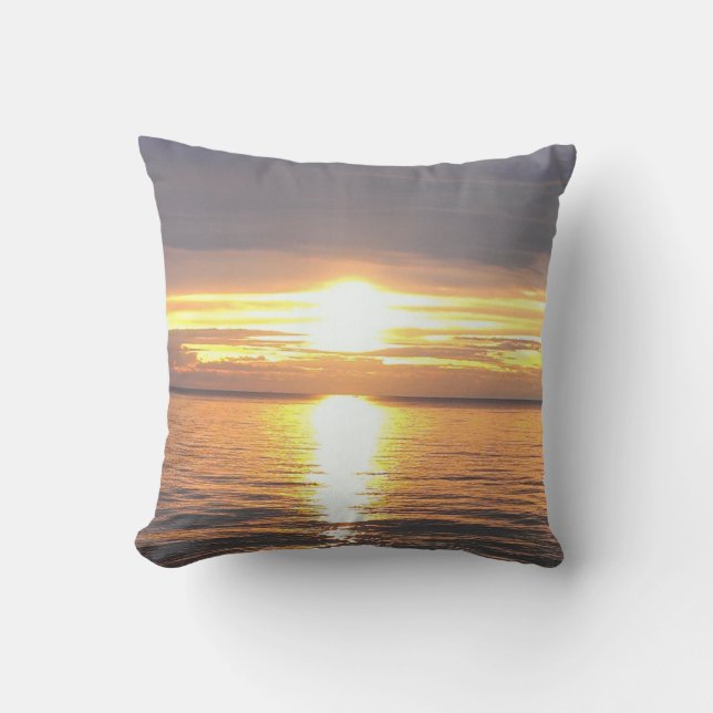 Coussin Serene Sunset Nature Photographie (Recto)