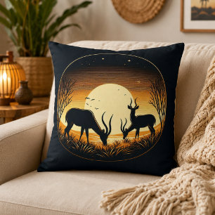 Coussin Sérénité en mouvement Inspiré de l'antilope