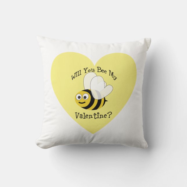 Coussin Serez-Vous Ma Saint-Valentin ? (Recto)