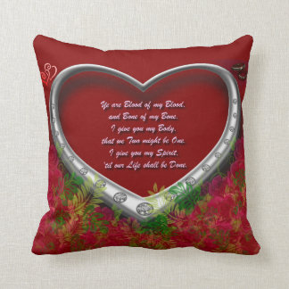 Coussin Serment gaélique de mariage : Sang de mon sang -