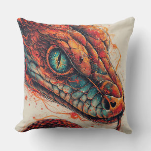 Coussin Serpent ardent à l'énergie dynamique