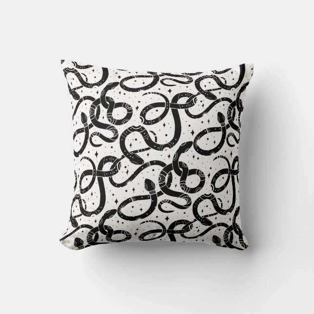 Coussin Serpents de Boho (Recto)