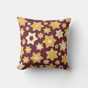 Coussin Serre de biscuits de Noël avec Arrière - plan de p