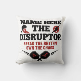 Coussin Serviette de pickleball personnalisée The Disrupto