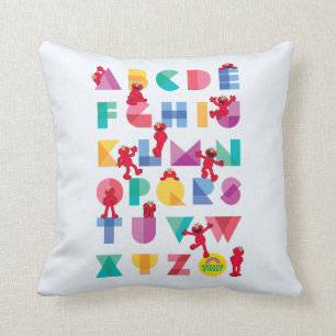 Coussin Sesame Street   Alphabet d'Elmo